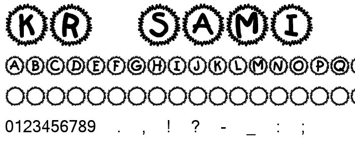KR Sami_s Mark font